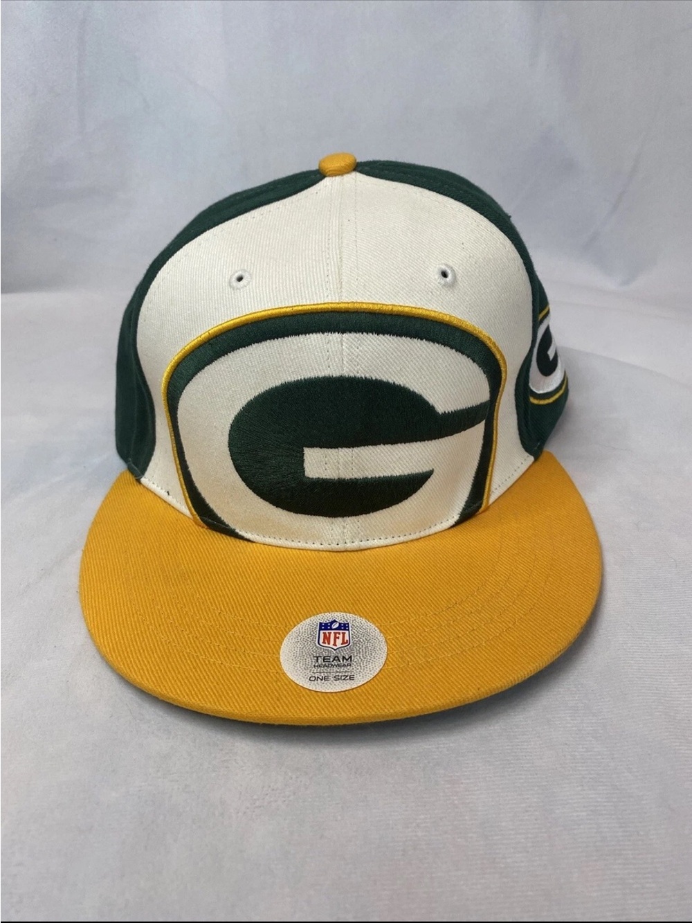 NFL Green Bay Packers Two-Tone Snapback Hat - Green, White, Yellow